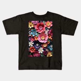 Blossoming Petals in Nature's Beauty Kids T-Shirt